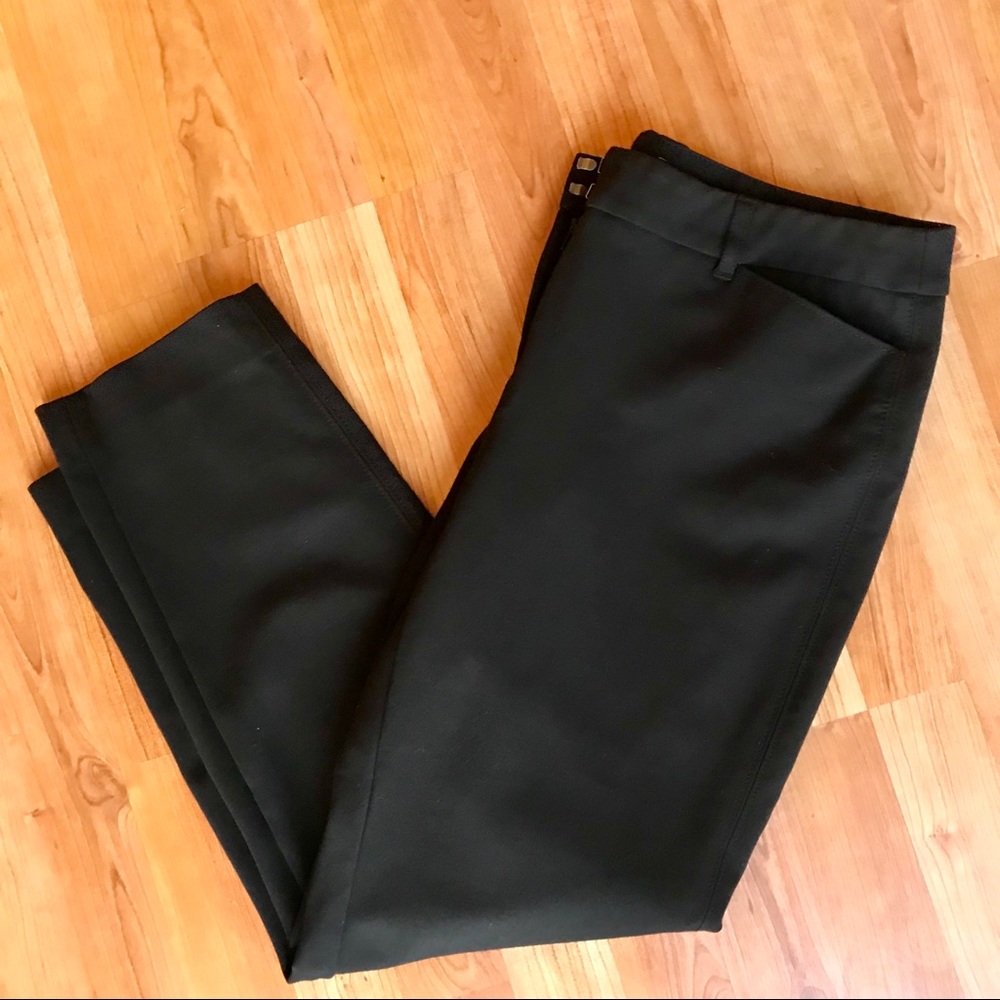 White House Black Market Slim Ankle Black Pants 10